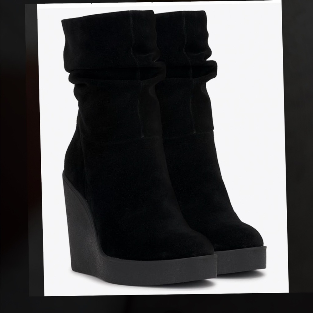 Womens Jessica Simpson Mynette Slouch Wedge Bootie